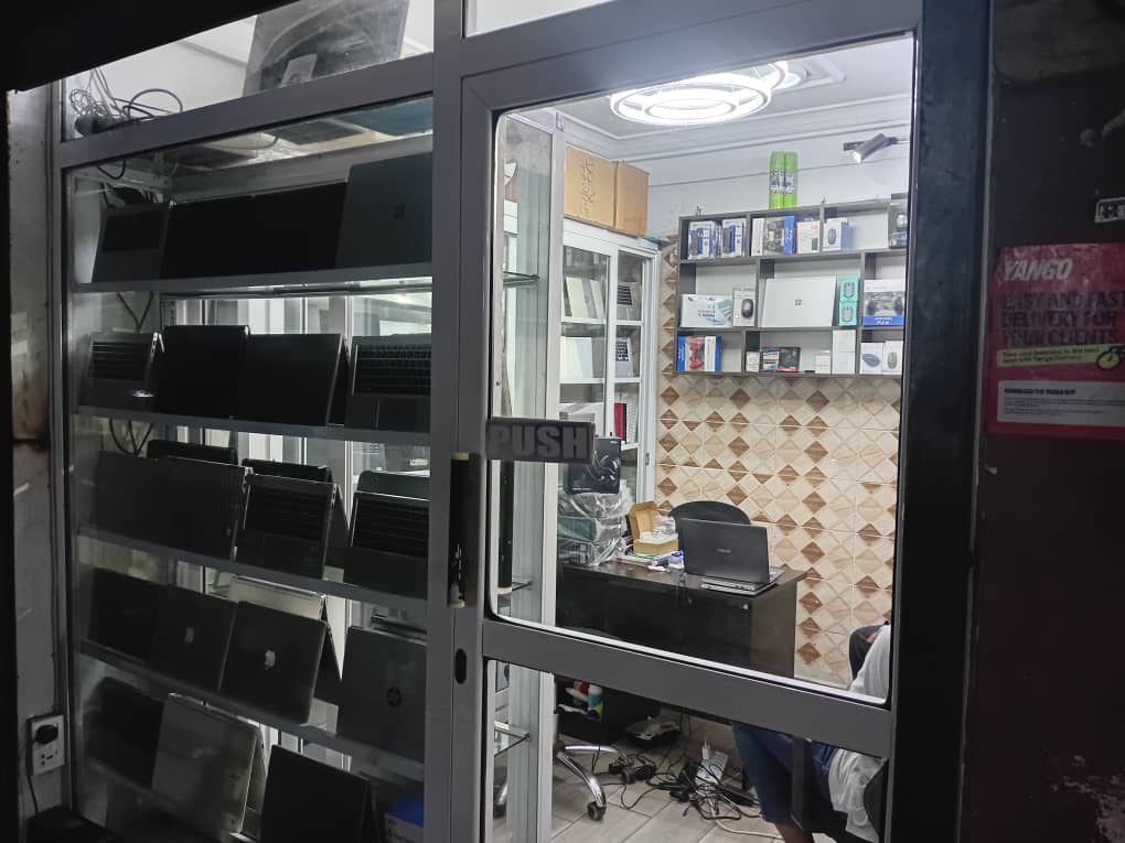 Inside the BTC Technology store in Accra